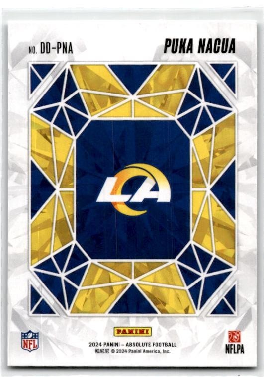 2024 Panini Absolute Draft Diamonds #DD-PNA Puka Nacua Los Angeles Rams