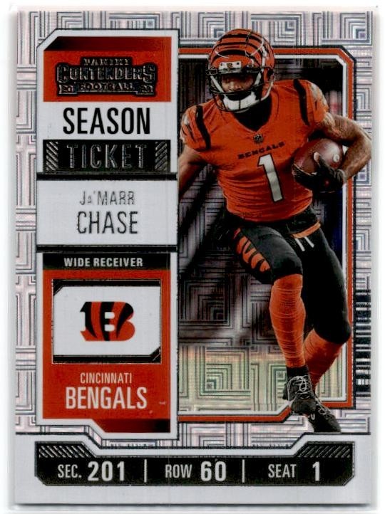 2023 Panini Contenders Season Ticket Retail #21 Ja'Marr Chase Cincinnati Bengals
