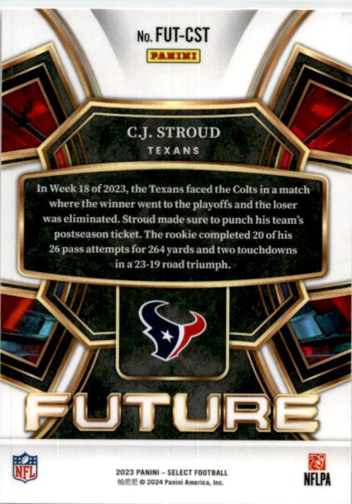 2023 Panini Select Select Future #FUT-CST C.J. Stroud Houston Texans