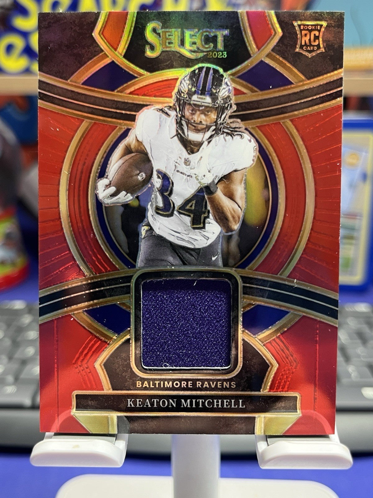 2023 SELECT ROOKIE PATCH RED PRIZM KEATON MITCHELL RAVENS RC