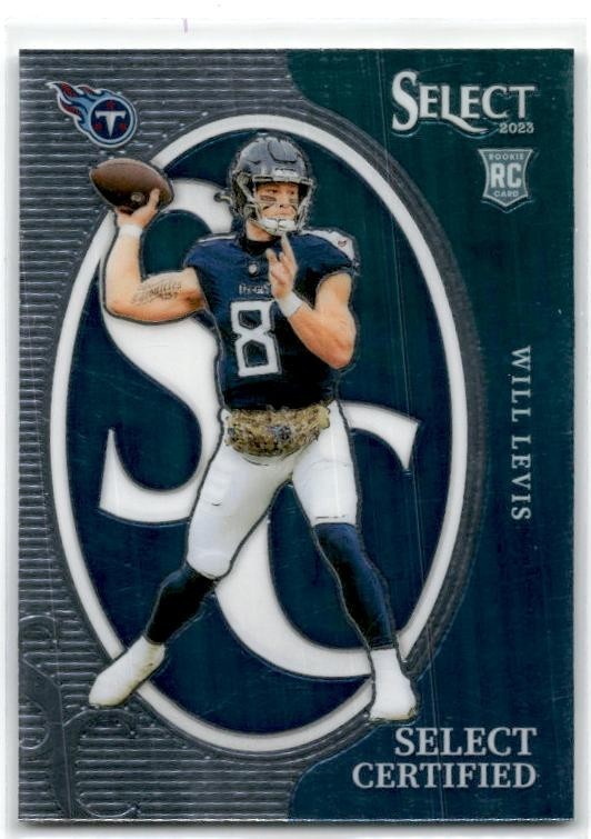 2023 Panini Select Select Certified Rookies #CRO-WLE Will Levis Tennessee Titans