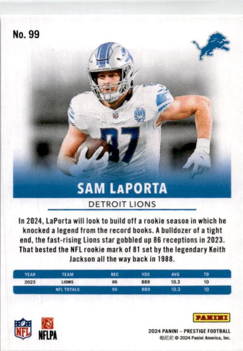 2024 Panini Prestige Dots Xtra Points #99 Sam LaPorta Detroit Lions
