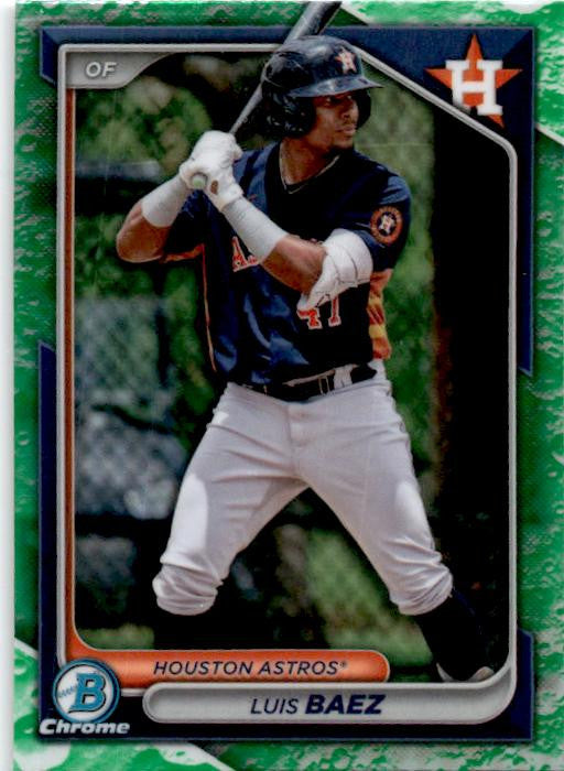 2024 Bowman Draft Chrome Lunar Glow Refractor #BDC-110 Luis Baez Houston Astros
