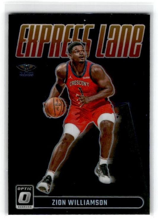 2023-24 Donruss Optic #11 Zion Williamson Express Lane Purple