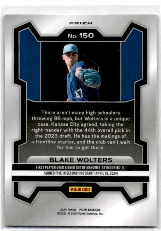 2024 Prizm Red Wave #155 Blake Wolters Detroit Pistons