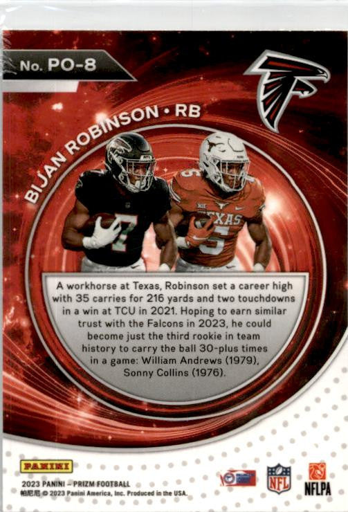 2023 Panini Prizm Portals #PO-8 Bijan Robinson