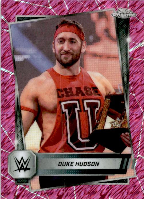 2025 Topps Chrome WWE Pink Shimmer Refractor #112 Duke Hudson