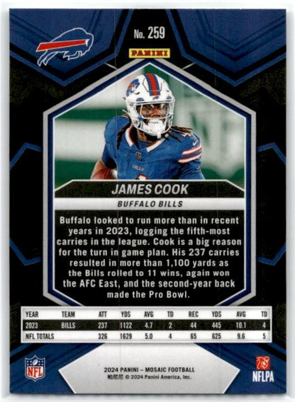2024 Panini Mosaic #259 James Cook National Pride Prizm