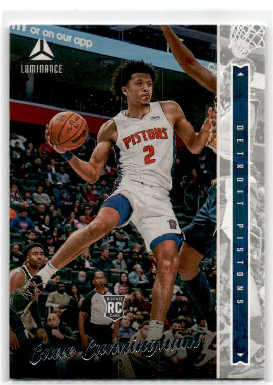 2021-22 Panini Chronicles Luminance #52 Cade Cunningham Rookie Detroit Pistons