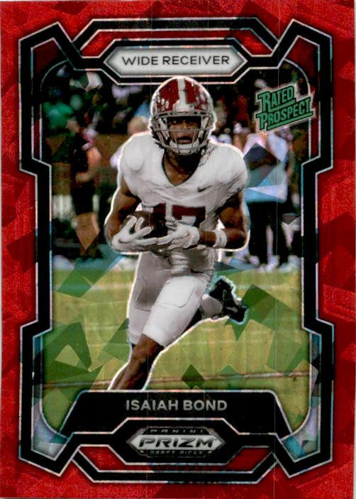 2021 Panini Prizm Draft Picks Red Ice #184 Isaiah Bond