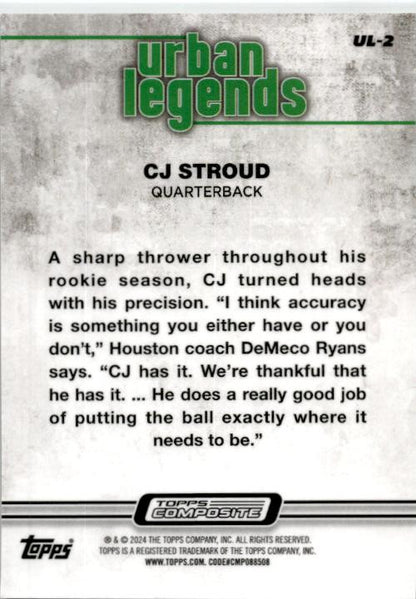2023 Topps Composite Urban Legends #UL-2 CJ Stroud Houston Texans