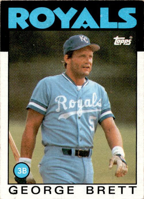 1986 Topps #300 George Brett Kansas City Royals