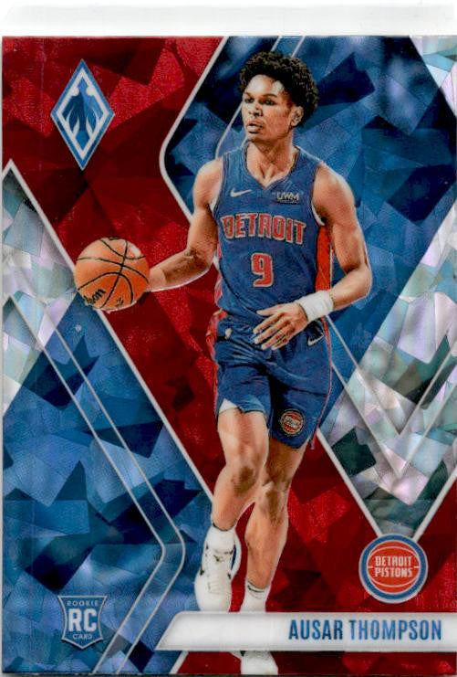 2023-24 Panini Phoenix Phoenix Blue Ice #292 Ausar Thompson Rookie Pistons