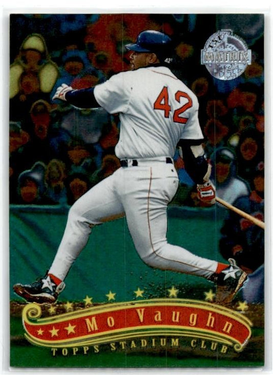 1997 Stadium Club TSC Matrix #42 Mo Vaughn Boston Red Sox