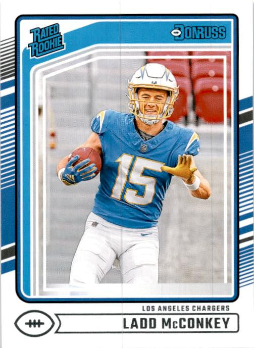 2024 Donruss #328 Ladd McConkey Rookie Los Angeles Chargers