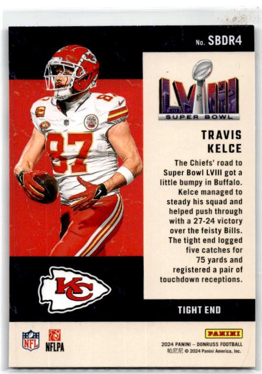 2024 Donruss Road to the Super Bowl Divisional Round #SBDR4 Travis Kelce Chiefs