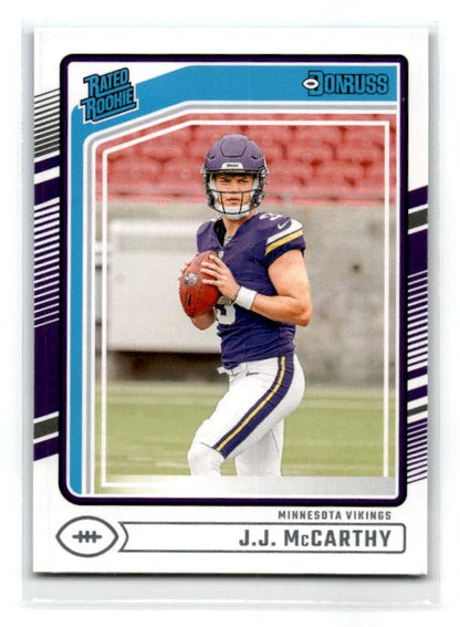 2024 Donruss #303 J.J. McCarthy Rookie Minnesota Vikings