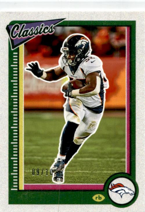 2022 Panini Classics No Name #33 Javonte Williams #/10 Denver Broncos