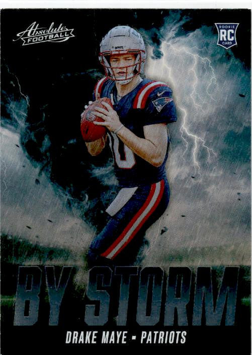 2024 Panini Absolute By Storm #BS-DME Drake Maye New England Patriots