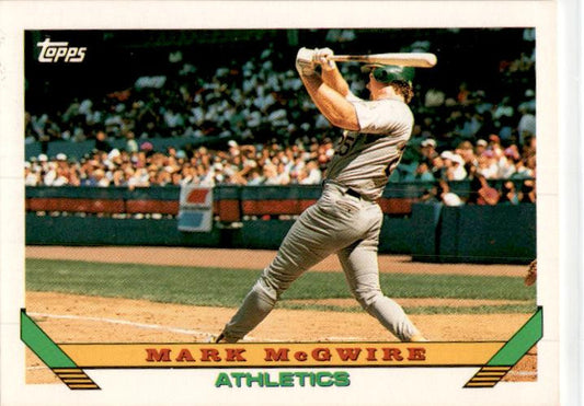 1992 Topps #100 Mark McGwire Oakland Athletics