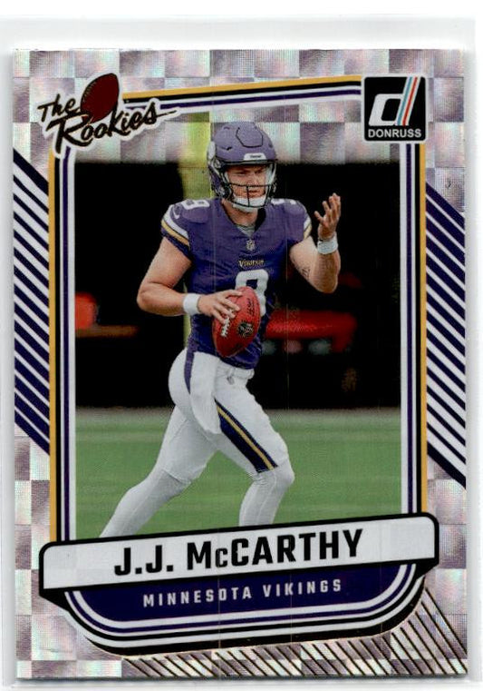 2024 Donruss The Rookies #TR-1 J.J. McCarthy Minnesota Vikings