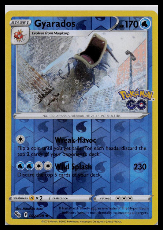 Pokemon GO #022/078 Gyarados Reverse Holo NM