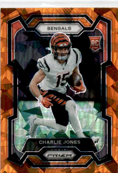 2023 Panini Prizm #317 Charlie Jones Orange Ice