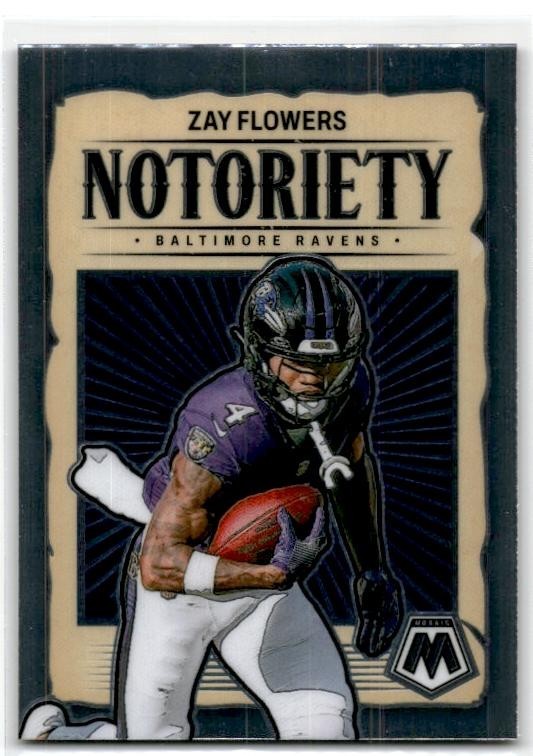 2024 Panini Mosaic #17 Zay Flowers Notoriety