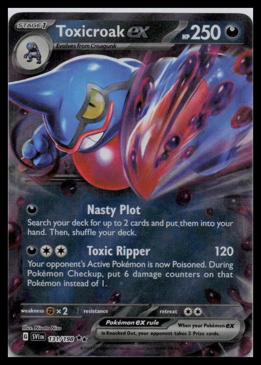 SV01: Scarlet & Violet Base Set #131/198 Toxicroak ex