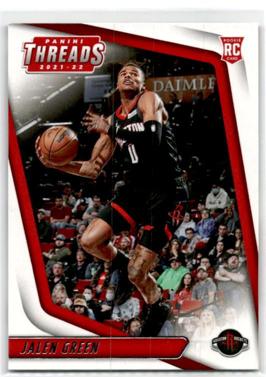 2021-22 Panini Chronicles Threads #99 Jalen Green Rookie Houston Rockets