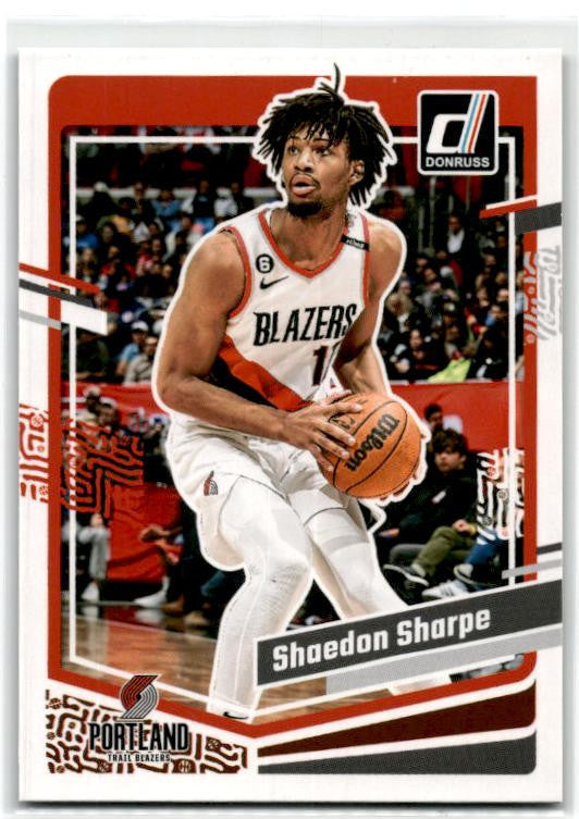 2023-24 Donruss #124 Shaedon Sharpe Portland Trail Blazers