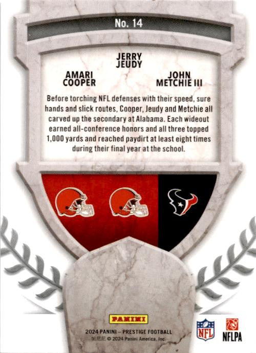 2024 Panini Prestige Alma Maters #14 Cooper / Jeudy / Metchie III