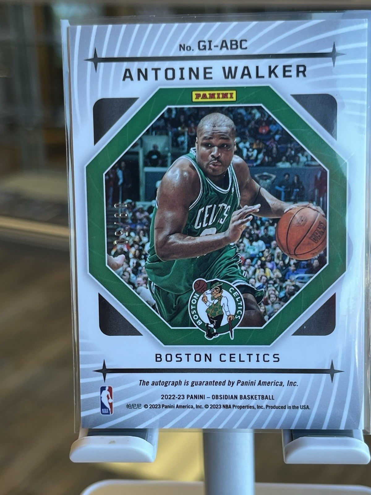 2022-23 Panini Obsidian Galaxy Ink Electric Etch Orange Antoine Walker /50