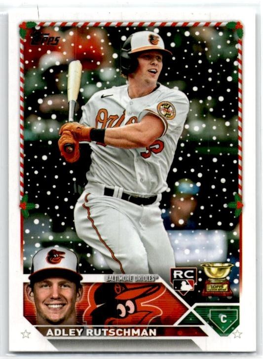 2023 Topps Holiday #H50 Adley Rutschman Rookie Baltimore Orioles
