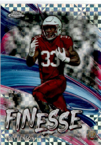 2024 Topps Chrome Checkerboard Finesse #F-9 Trey Benson Rookie