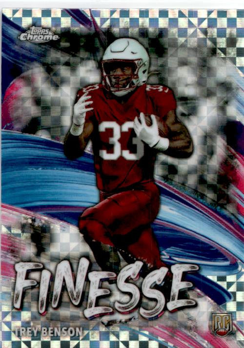 2024 Topps Chrome Checkerboard Finesse #F-9 Trey Benson Rookie