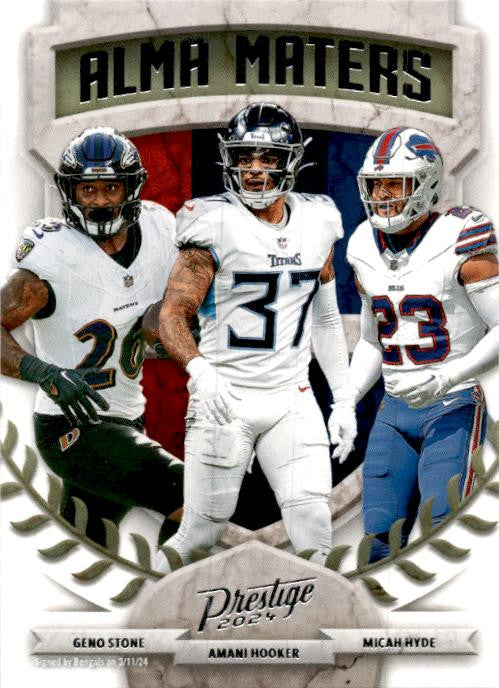 2024 Panini Prestige Alma Maters #10 Amani Hooker / Geno Stone / Micah Hyde