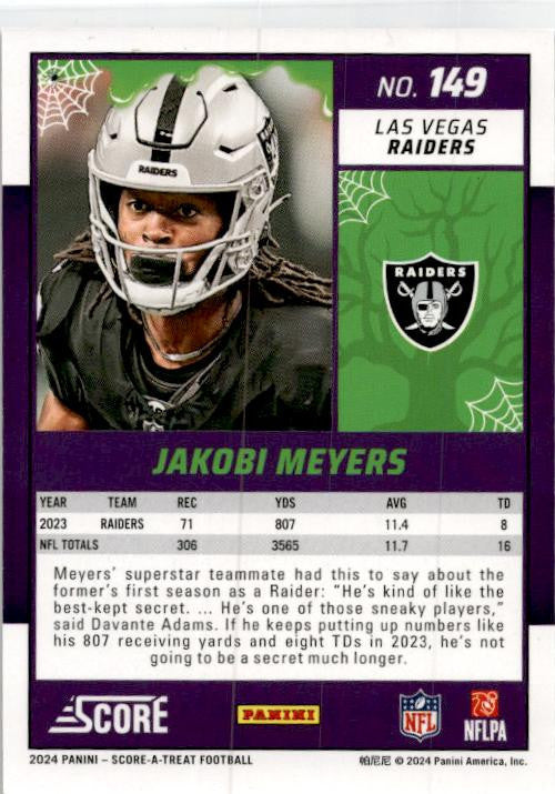 2024 Score-A-Treat A-Treat - Trick or Treat #149 Jakobi Meyers Raiders