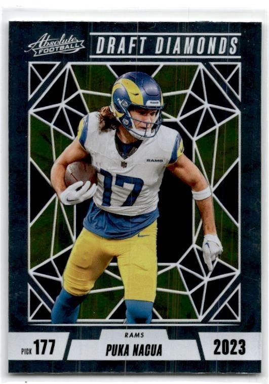 2024 Panini Absolute Draft Diamonds #DD-PNA Puka Nacua Los Angeles Rams