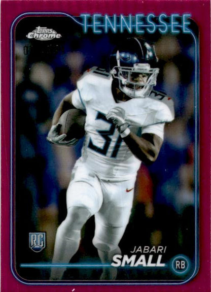 2024 Topps Chrome Pink /399 #275 Jabari Small Rookie Tennessee