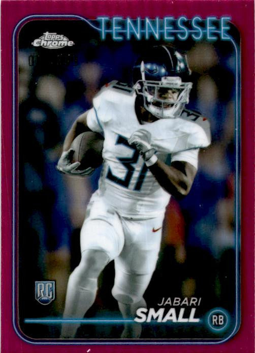 2024 Topps Chrome Pink /399 #275 Jabari Small Rookie Tennessee