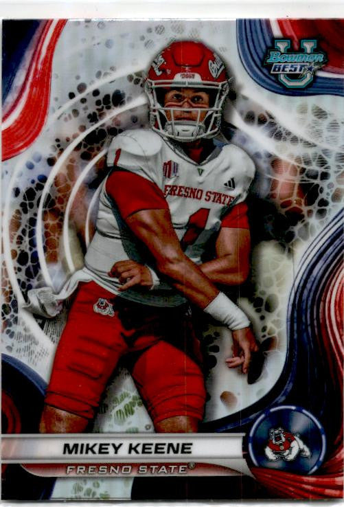 2024 Bowman University Best Refractor #43 Mikey Keene Fresno State Bulldogs