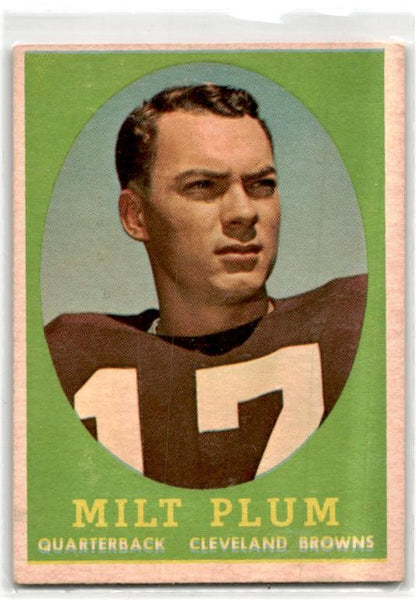 1958 Topps #5 Milt Plum Rookie Cleveland Browns