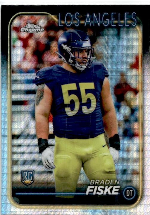 2024 Topps Chorme Prism #273 Braden Fiske Rookie Rams