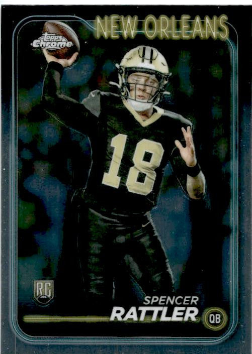 2024 Topps Chrome #213 Spencer Rattler Rookie Saints