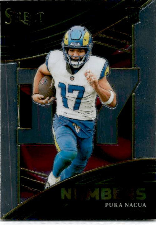 2023 Panini Select Select Numbers #NMB-PNA Puka Nacua Los Angeles Rams
