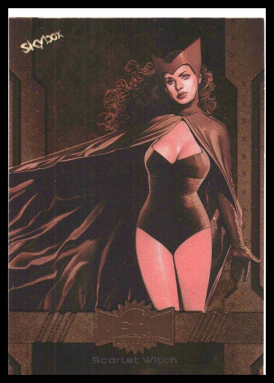 2024 SkyBox Metal Universe Marvel Avengers #121 Scarlet Witch Bronze FX