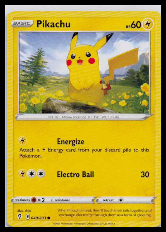 SWSH07: Evolving Skies #049/203 Pikachu