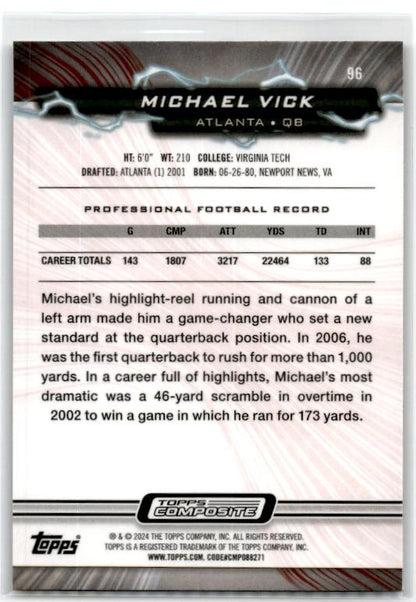 2024 topps composite #96 Michael Vick Resurgence