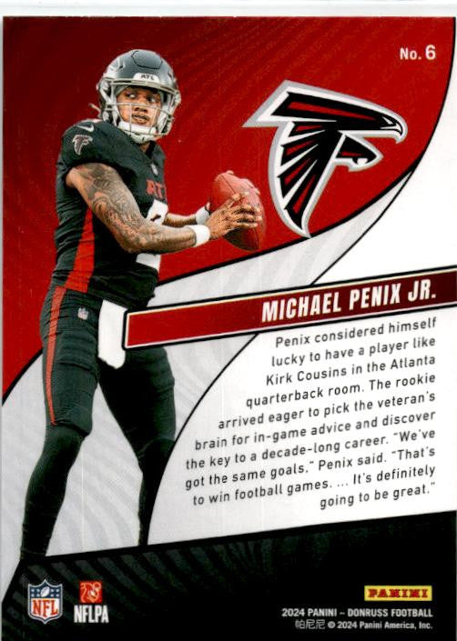 2024 Donruss Rookie Revolution #6 Michael Penix Jr. Atlanta Falcons